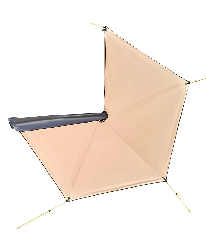 Hongge Retractable 270 Degree Vehicle Side Awning 52 Square Feet Waterproof Upf 50 Plus Shelter for Suv Van and Truck