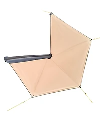 Hongge Retractable 270 Degree Vehicle Side Awning 52 Square Feet Waterproof Upf 50 Plus Shelter for Suv Van and Truck