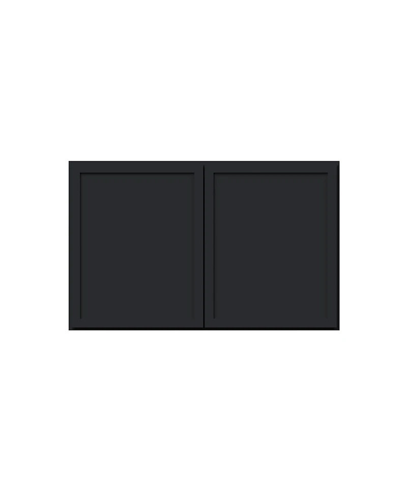Boyel Living 24"x15" Double Door Short Wall Cabinet, Ready to Assemble Kitchen Cabinet with Solid Wood Frame, Soft-Close Slides and Hinge