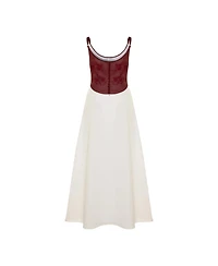 Pcfg Women's The Broderie Anglaise Edit Embroidered Floral Midi Dress