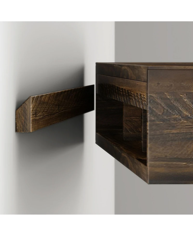 Plank+Beam Inch Rustic Floating Shelf/Fire Beam