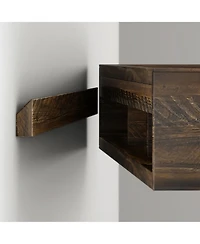 Plank+Beam Inch Rustic Floating Shelf/Fire Beam