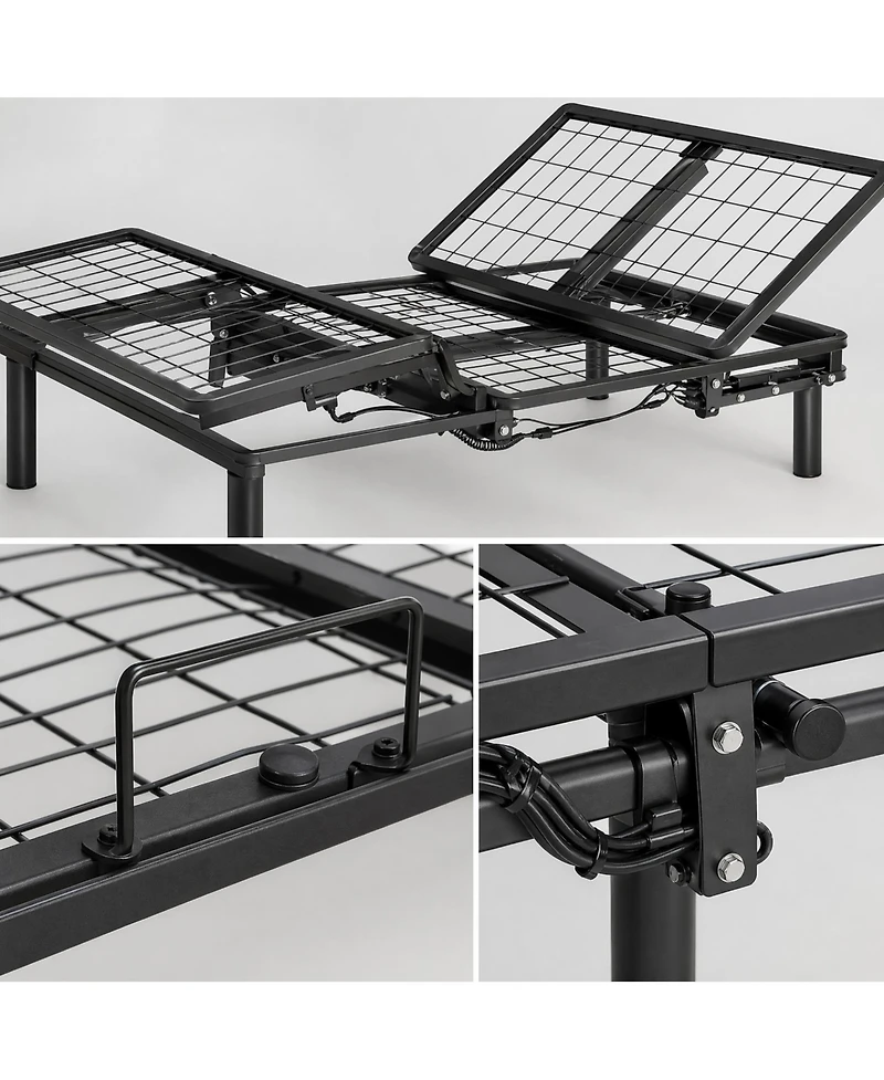 gaomon Electric Bed Frame with Remote, Adjustable Head and Foot, 1000 Lb Base, Twin