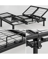 gaomon Electric Bed Frame with Remote, Adjustable Head and Foot, 1000 Lb Base, Twin