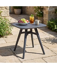 Gouun 28 in Square All-Weather Plastic Patio Dining Table for 4