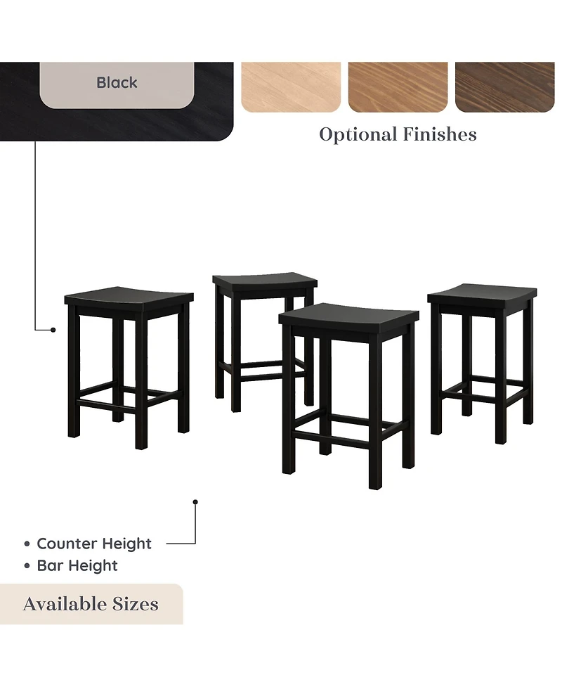 Grain & Grove 4 Pack Counter Height Stool