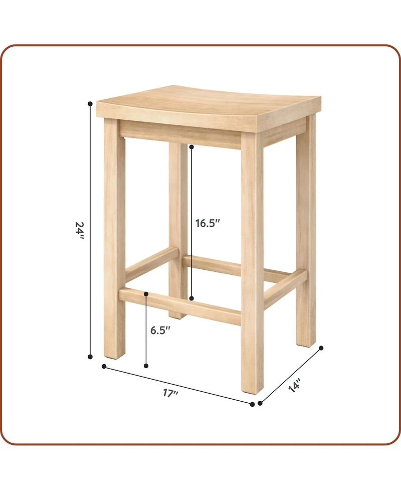 Grain & Grove 24 Inch Counter Height Stool