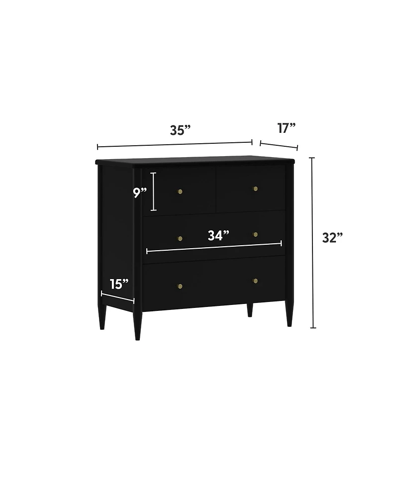 Harbor 3 Drawer with Divided Top-Drawer Dresser