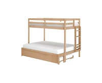 Grain & Grove Bear Plywood Twin/Full Bunk with Trundle