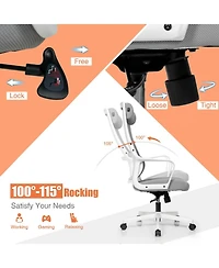 Gouun High Back Mesh Office Chair with Adjustable Heating Headrest and Lumbar Support