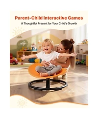 Hongge Sensory Spinning Chair with Non-Slip Metal Base, Builds Balance and Core Control, Ages 3-12
