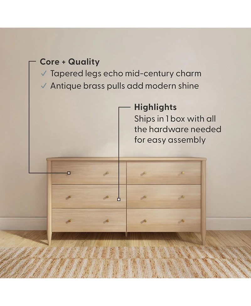 Plank+Beam Harbor 6 Drawer Dresser
