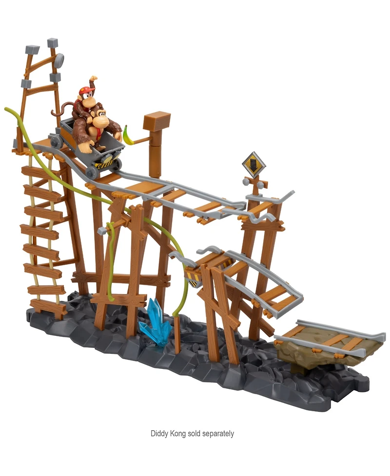 Super Mario Donkey Kong Mine Cart Adventure 2-Piece Playset, Ages 3+