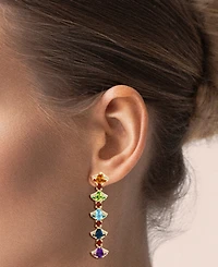 Lali Jewels Multi-Gemstone (3.09 ct. t.w.) Earrings in 14k Rose Gold