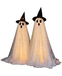 Aofar 2 Packs Ghost String Lights Remote Control Outdoor Indoor Decorations