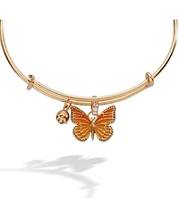 Alex and Ani New York Botanical Garden Monarch Butterfly Charm Bangle