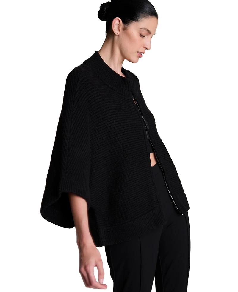 Kenneth Cole Women's Dolman-Sleeve Full-Zip Cardigan Sweater