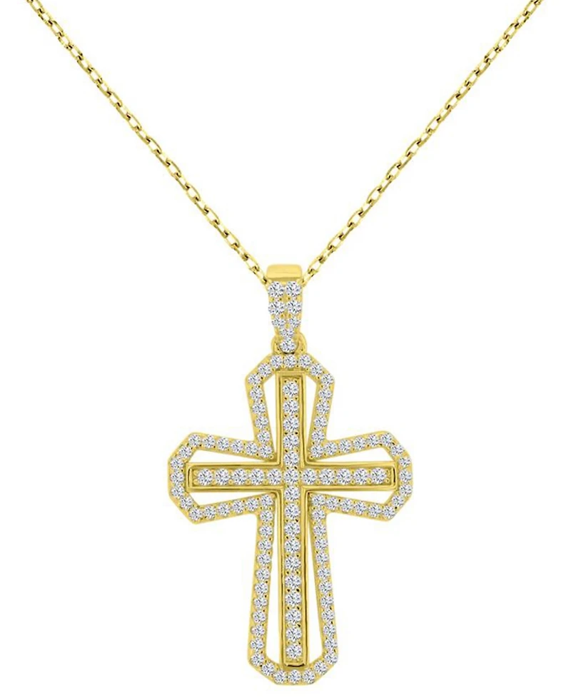 Macy's 14k Gold-Plated Daily Wear Cross Necklace