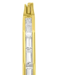 Macy's 14k Gold-Plated Thin Baguette Hoop Earrings