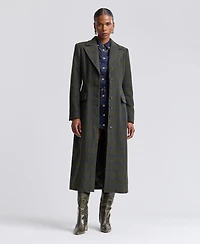 Avec Les Filles Women's Spread Collar Button-Front Coat