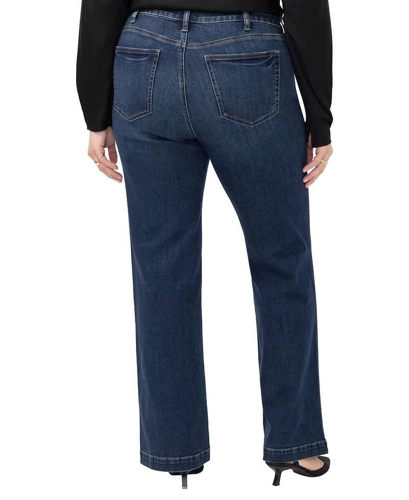 Silver Jeans Co. Plus Avery High-Rise Wide-Leg Curvy-Fit Denim