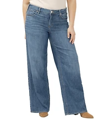Silver Jeans Co. Plus Suki Mid Rise Wide-Leg Curvy Fit