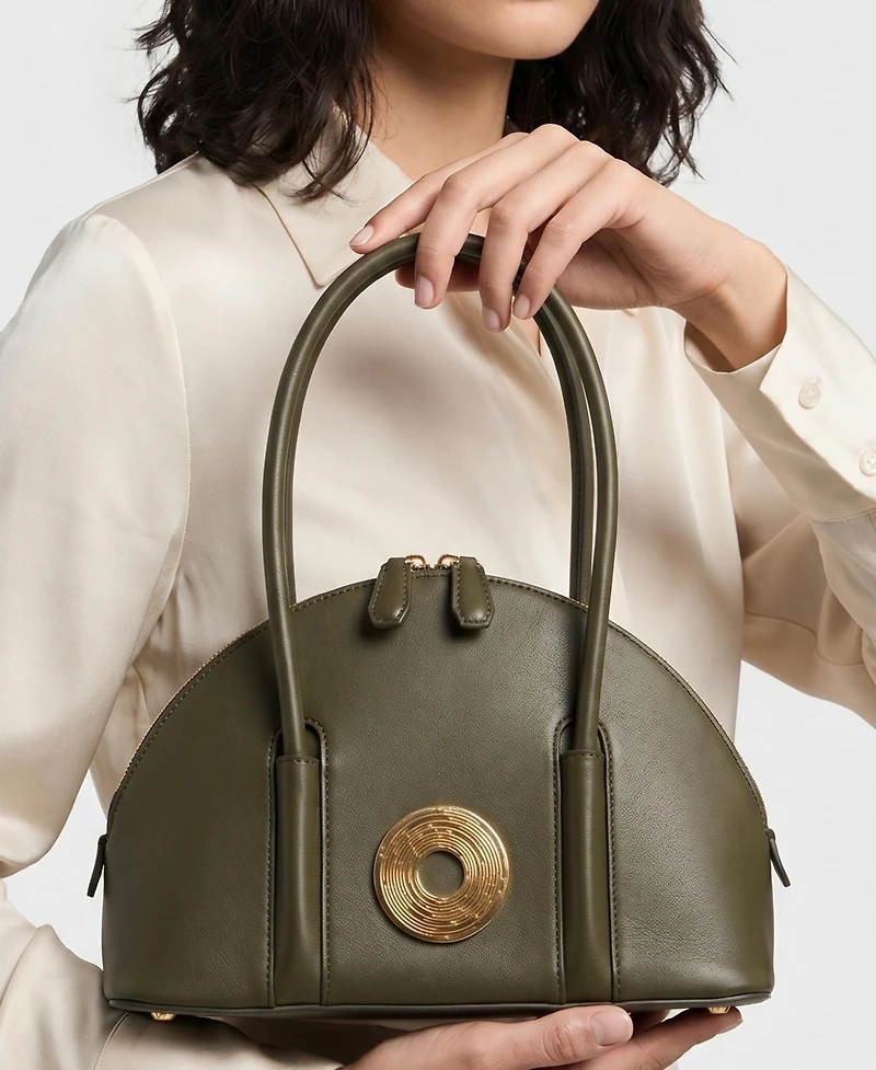 Aranyani Kiko Monogram Medallion Top-Handle Bag