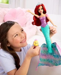 Disney Princess Transforming Ariel Fashion Doll with Flounder & 2 Accessories, Ages 3+