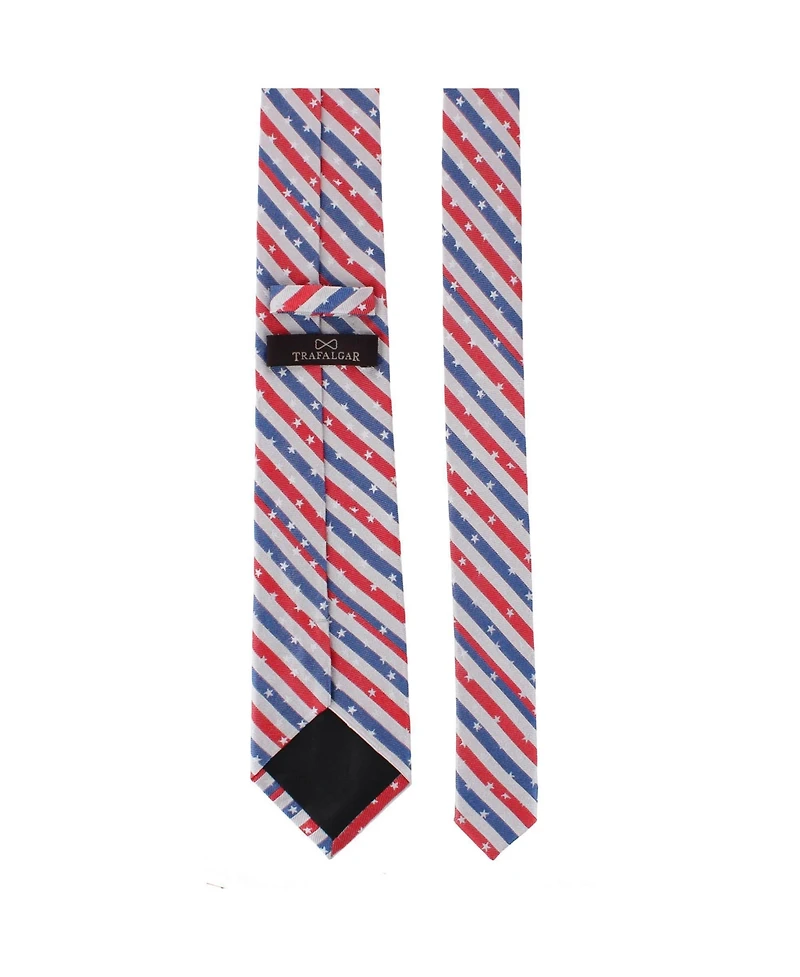 Trafalgar Men's Stars of Valor Silk Novelty Necktie