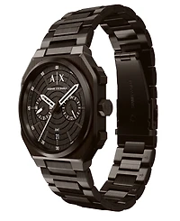 Armani Exchange Men's Quartz Dual Time Brown Stainless Steel Watch 40mm