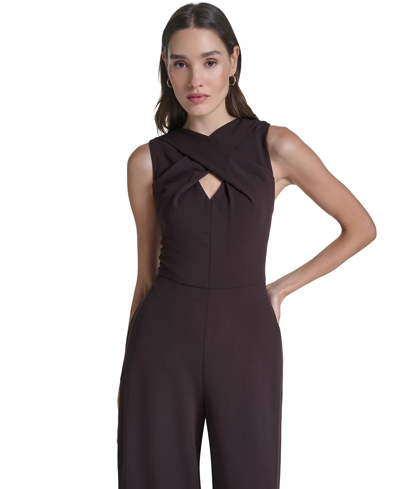 Calvin Klein Women's Sleeveless X-Front Jumpsuit