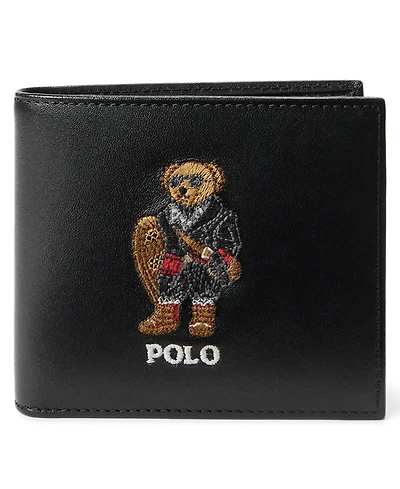 Polo Ralph Lauren Men's Polo Bear Leather Billfold Wallet