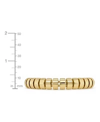 And Now This Gold, Silver Plated Brass Stretch Bracelet