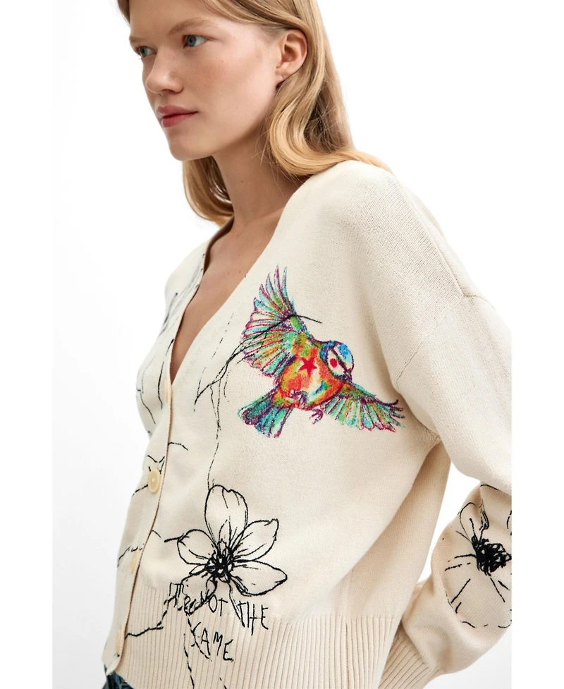 Desigual Women's Floral print cardigan