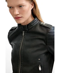 Desigual Women's Jacket Leather Effect