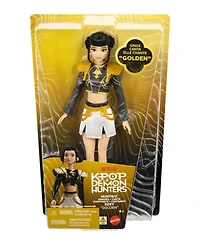Kpop Demon Hunters Zoey Golden 12.75" Singing Doll with 5 Posable Joints, Ages 4+