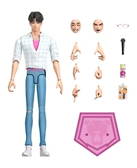 Kpop Demon Hunters Jinu 6.7-inch Action Figure with 18-Point Articulation and Interchangeable Hands and Faces, Ages 4+