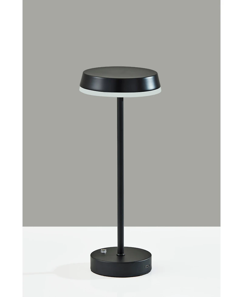 Adesso 15" Metal Tommy Led Cordless Table Lamp