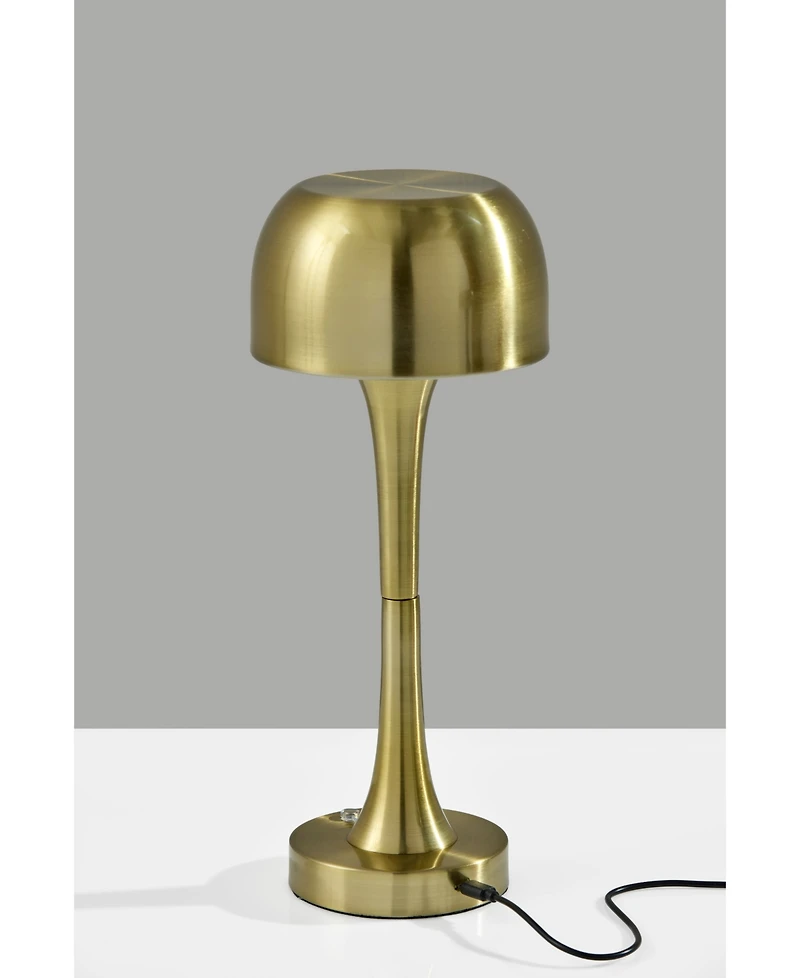 Adesso 15" Metal Jimmy Led Cordless Table Lamp