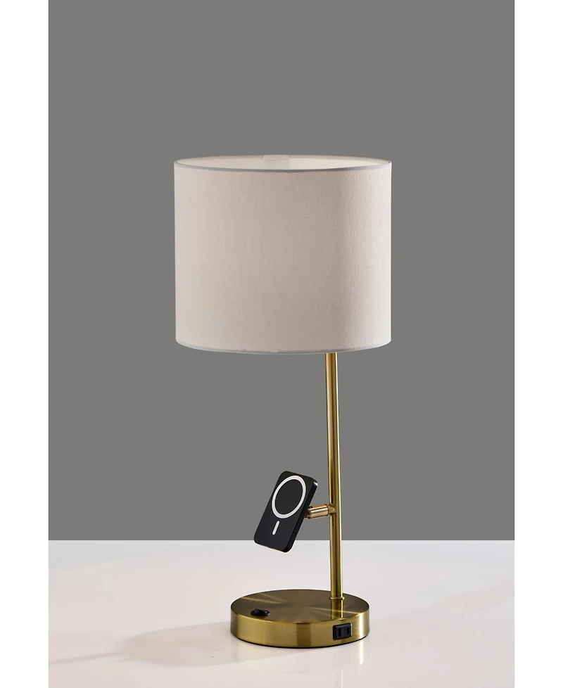 Adesso 22" Metal Wyatt Supercharger Desk Lamp