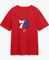 Fanatics Men's LeBron James Red Philadelphia 76ers The Paint Name Number T-Shirt