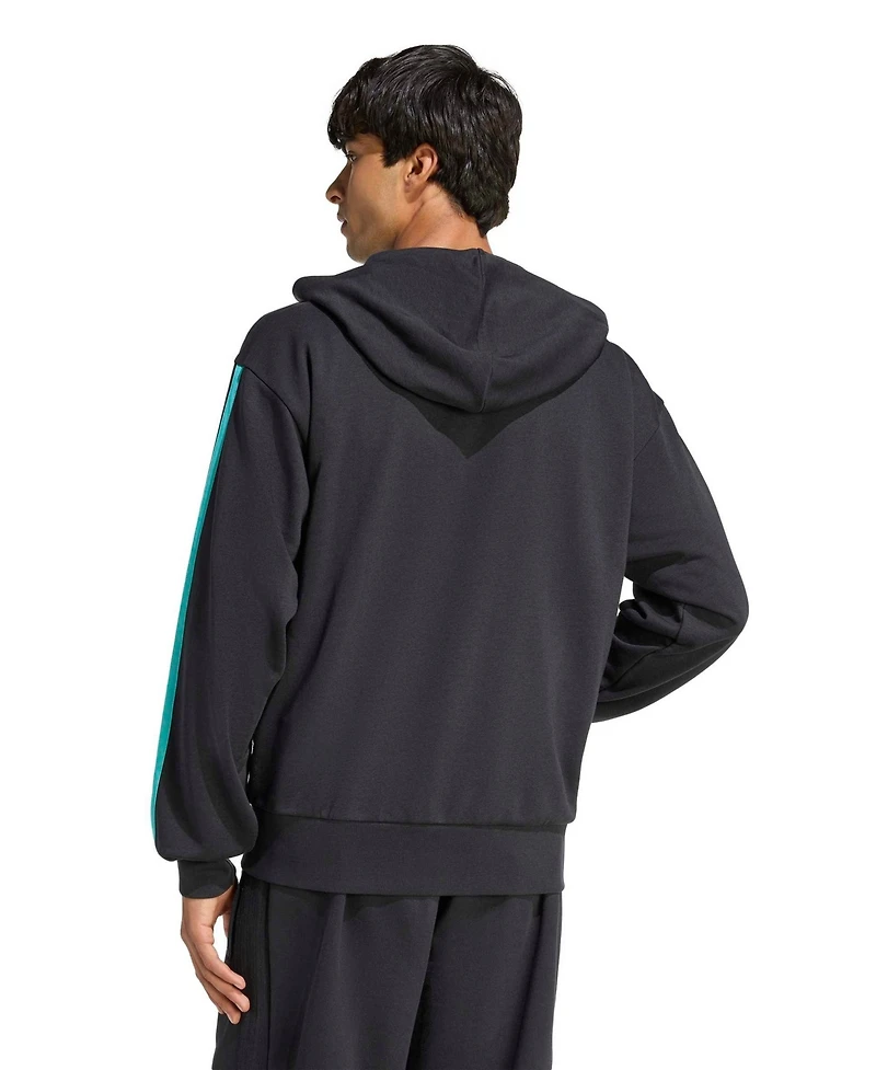 Adidas Men's Black Mercedes-amg Petronas F1 Team 2026 Alpha Skin Full-Zip Tri-Blend Hoodie