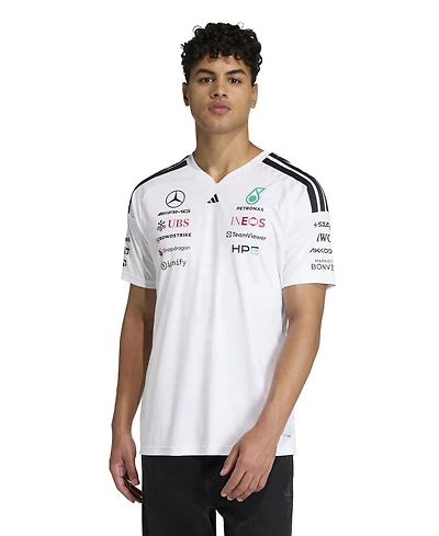 Adidas Men's White Mercedes-amg Petronas F1 Team 2026 Driver Replica Jersey