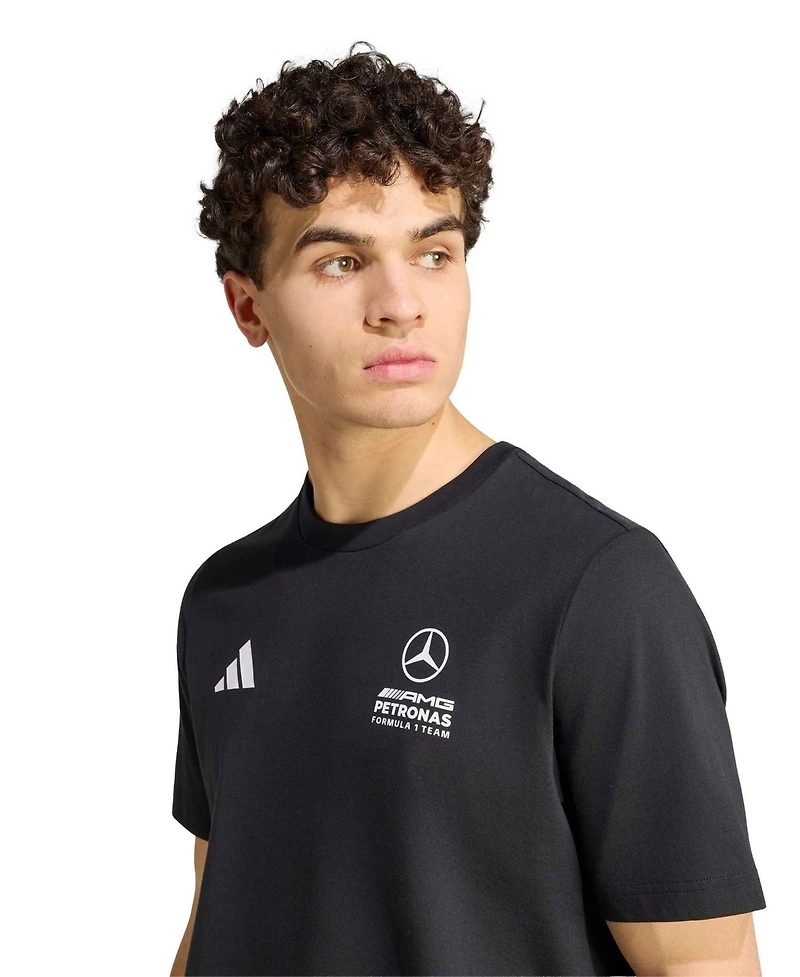 Adidas Men's Black Mercedes-amg Petronas F1 Team Italy T-Shirt