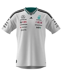 Adidas Men's White Mercedes-amg Petronas F1 Team 2026 Driver Authentic Jersey