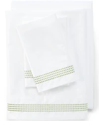 Lands' End Supima Cotton No Iron Sateen Embroidered Sheets
