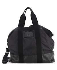 Pre-Owned Saint Laurent City Logo Tote Bag Nylon with Leather