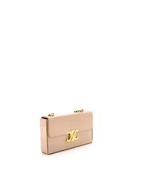 Pre-Owned Celine Triomphe Box Chain Shoulder Bag Leather