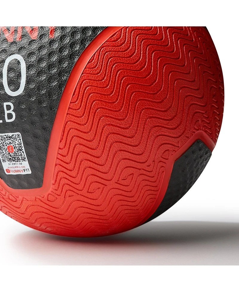 Sunny Health & Fitness Medicine Ball 10LBS, Non-slip Grip