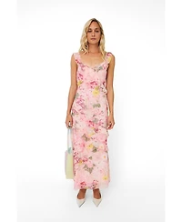 Cras Women's Levine Floral-Print Ruffle Maxi Dress